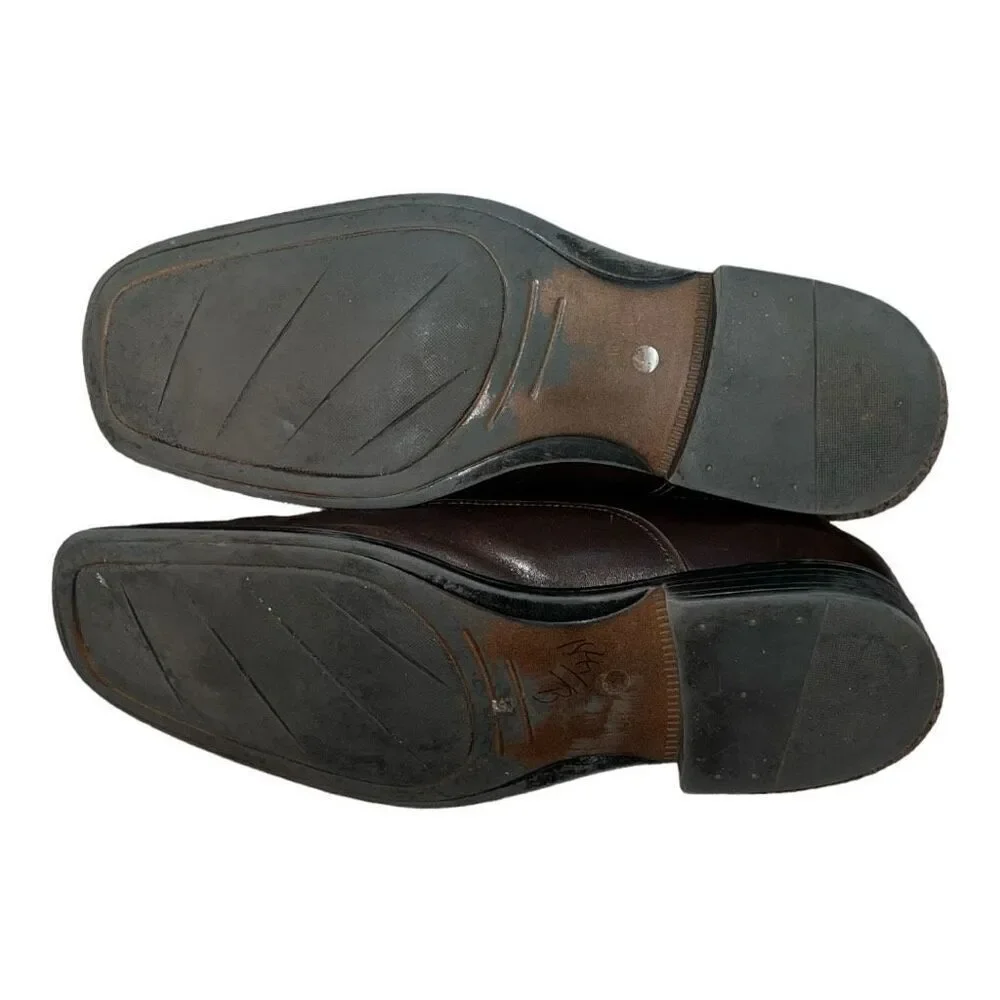 Stafford Signature Men's dress Shoes Size 81/2 M Braedon Dark Brown size 10.5